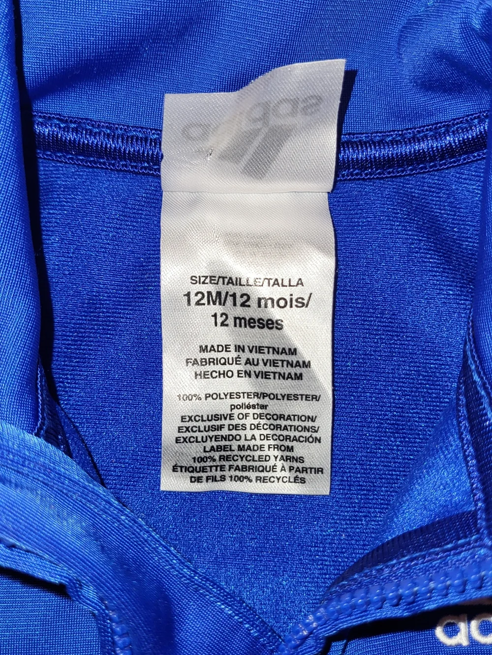 Adidas Kids Royal Blue Track Jacket & Pants Set